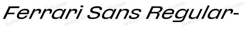 Ferrari Sans Regular字体转换